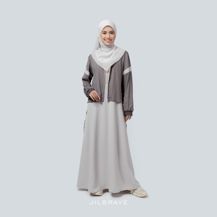 JILBRAVE Lany Dress Gas Wanita Cargo Boyish Style dengan Outer Menyatu