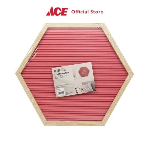 

Sale Ace - Odi Papan Buletin Hexagon - Merah