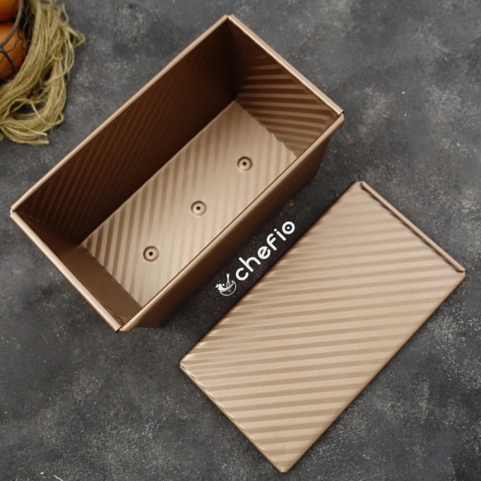

Chefio Loaf Pan Anti Lengket / Loyang Roti Tawar Salur 450g