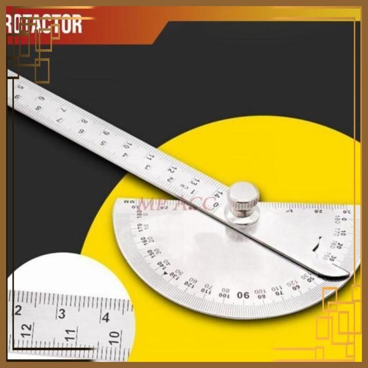 

[HST] PROTRACTOR PENGGARIS BUSUR ROUNDHEAD MEASURING RULER ALUMINIUM 14.5CM