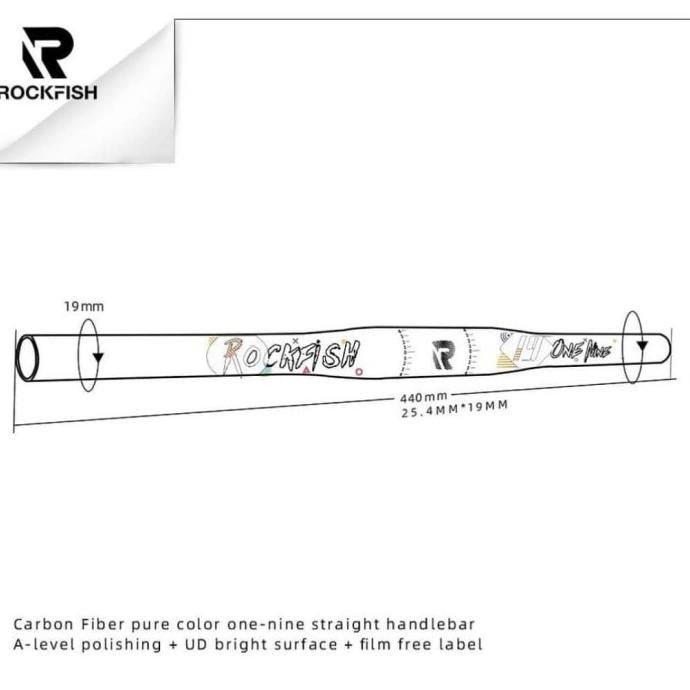 Handlebar stang carbon pushbike / balancebike