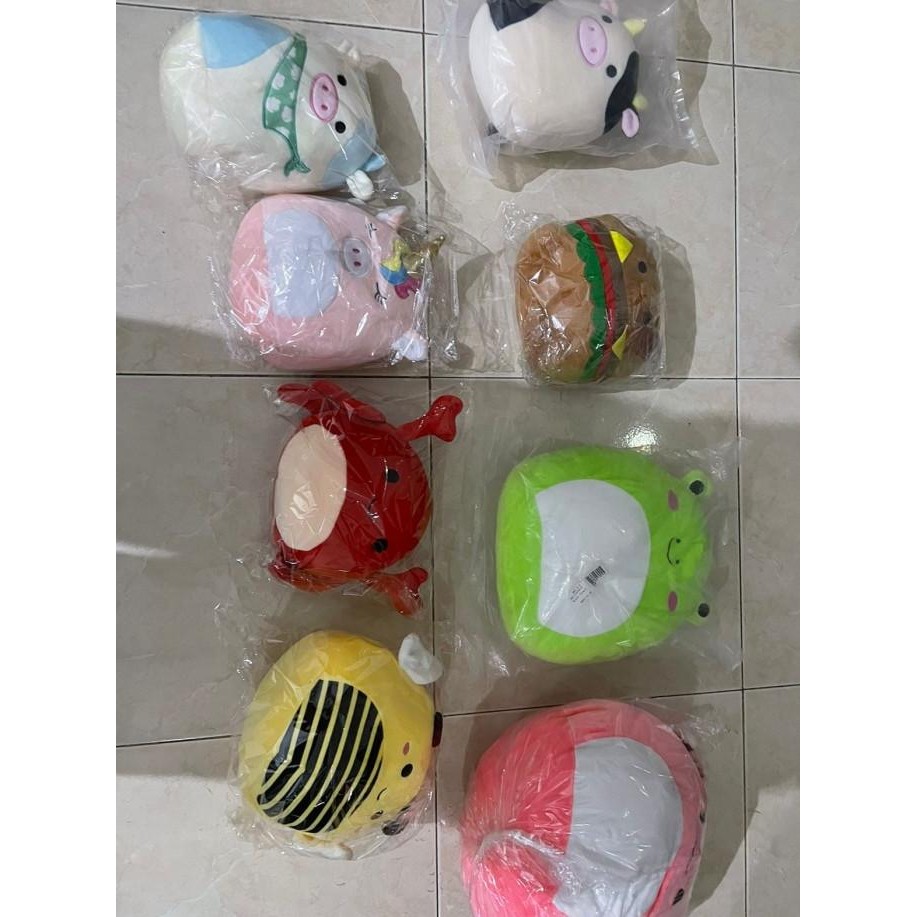 Squishmallow Cow Archie 20cm Hamburger Unicorn Doggy Piggy DEC