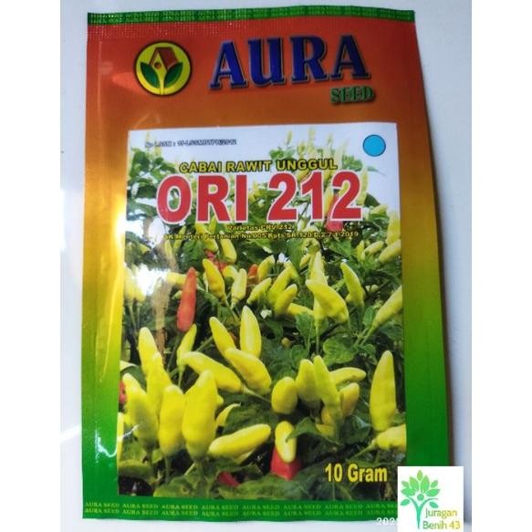 

12.12 Cabe Ori 212 Aura Seed 10 Gram Asli Murah