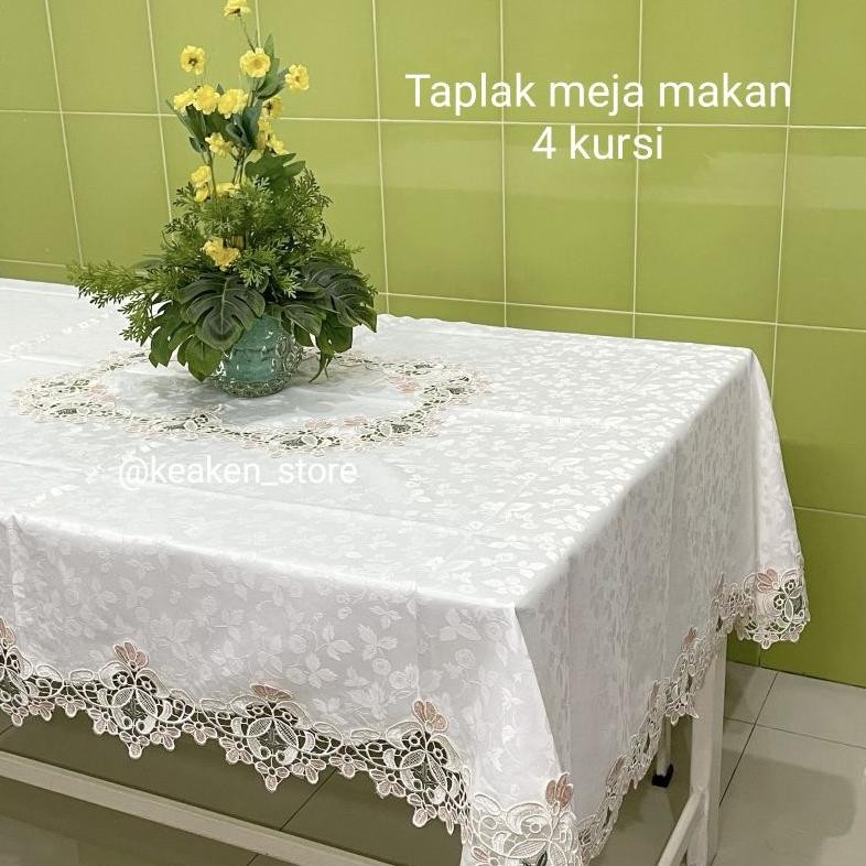 Theo Taplak Meja Makan Impor Elegan Mewah 4 Kursi