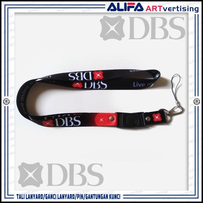 

HOT DEAL TALI LANYARD/GANTUNGAN ID CARD/HP/KUNCI/DLL.. BANK DBS !!!!!!