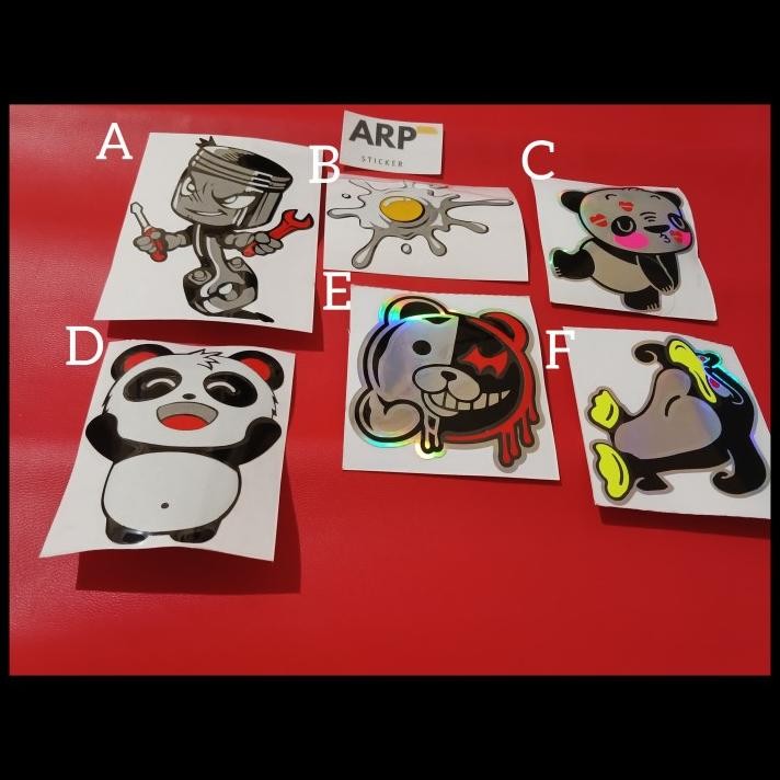 

HOT DEAL STICKER STIKER KARAKTER LUCU PANDA PINGUIN DLL CUTTING !!!