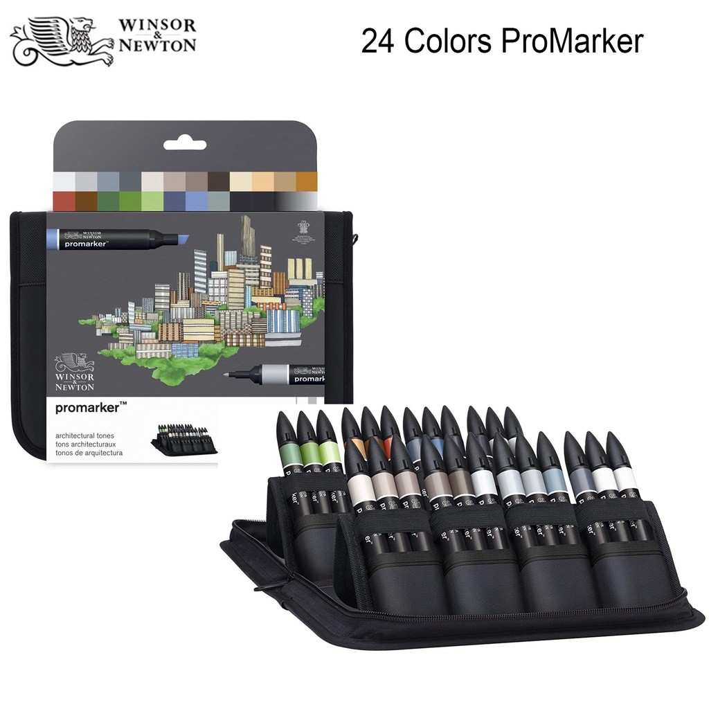 

Penanda gambar desain Promarker 24 warna Winsor & Newton |9aIZupiz|