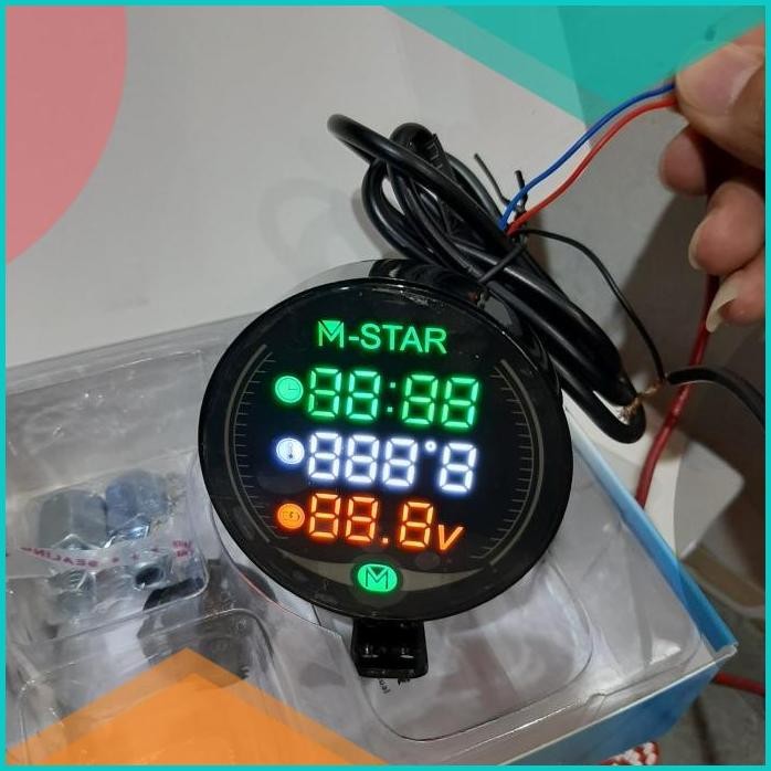 voltmeter JAM celcius voltmeter 3 in 1 bulat protaper 11OKTZ4 onderdil