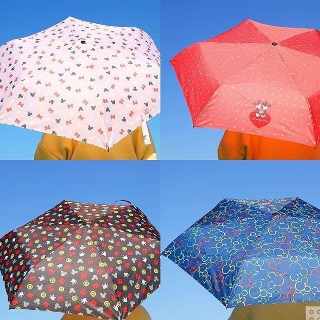 Payung Lipat Foldable Umbrella Disney Ey Nnie Daiso Korea