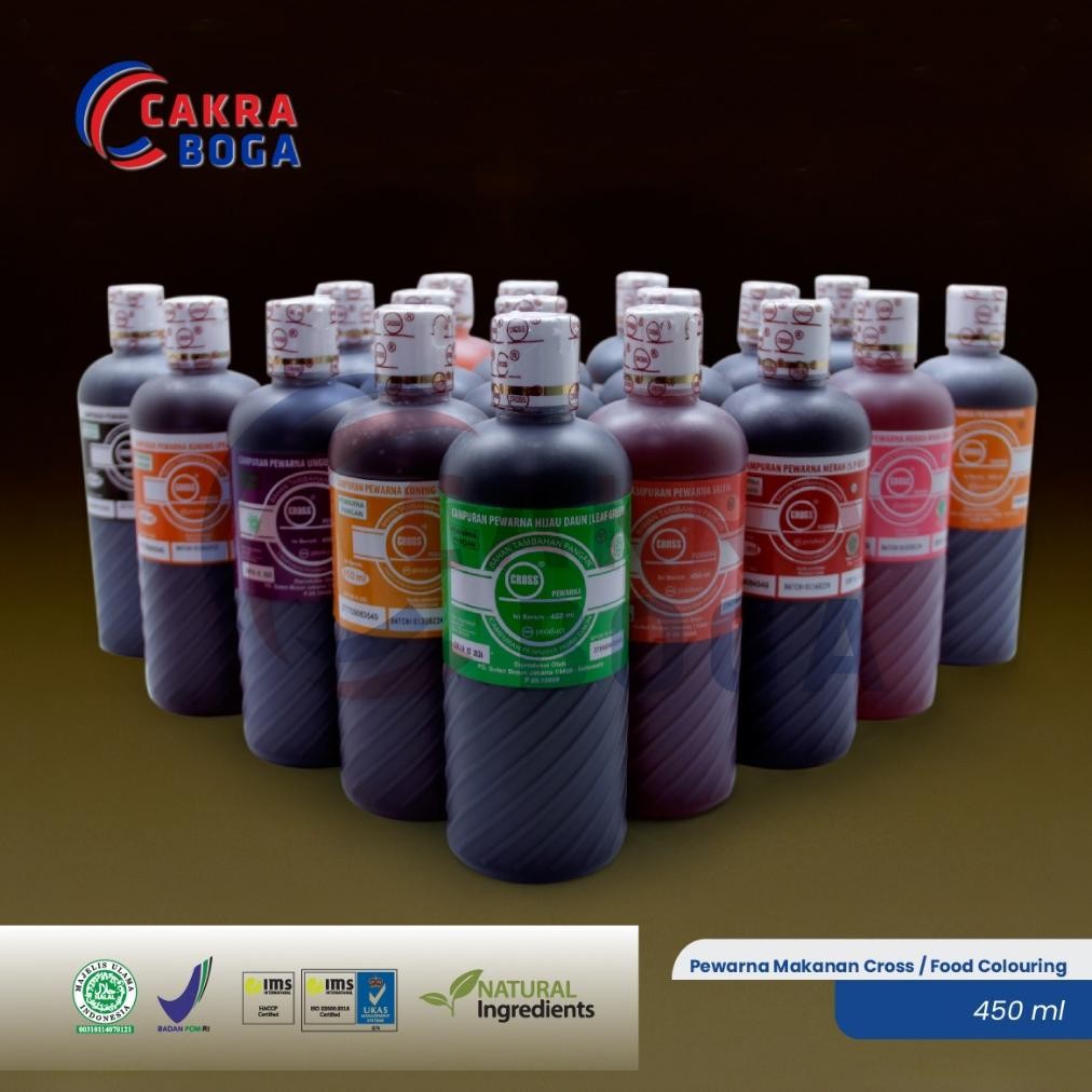 

Pewarna Makanan Cross 450 ml / Food Colouring