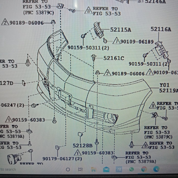 TERMURAH - 52119-58060 BUMPER DEPAN ALPHARD