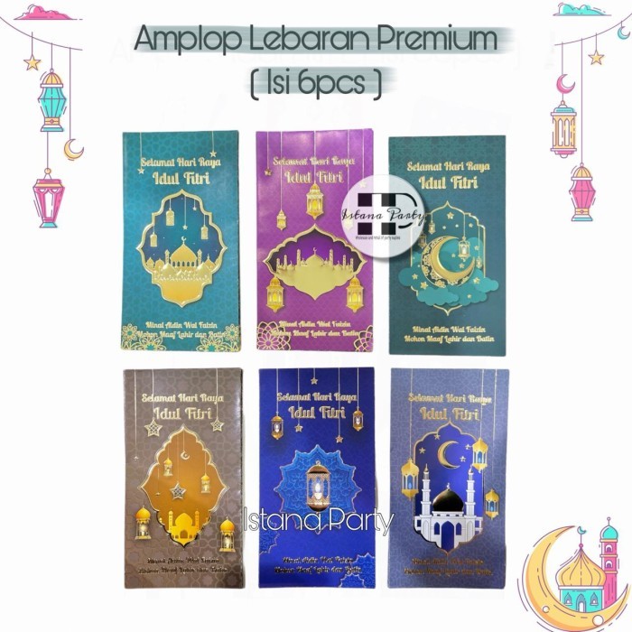 

TERMURAH - [6Lembar] Amplop Lebaran Idul Fitri / Angpao Lebaran Premium Size L