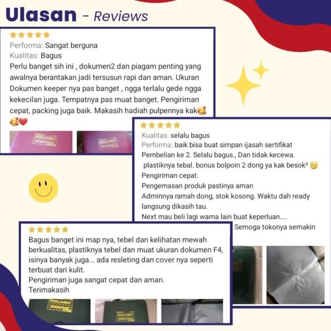 

TOPLA MAP DOKUMEN KEEPER IJAZAH RESLETING F4 FOLIO KULIT 20 TAS FILE