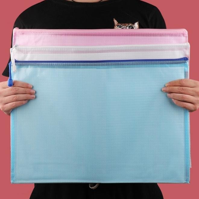 

|STAR| TAS DOKUMEN KANTONG RITSLETING A3 TAHAN AIR FOLDER FILE ZIP PENYIMPANAN KARYA SENI PERLENGKAPAN KANTOR TAS PENYIMPANAN KERTAS GAMBAR 8K