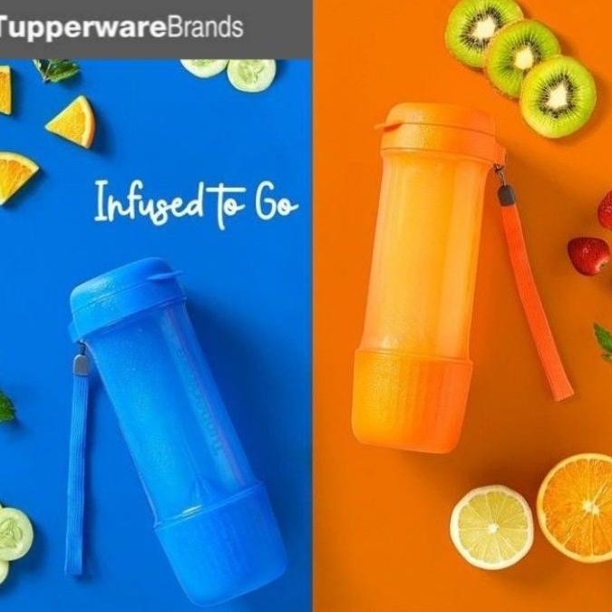 TUPPERWARE INFUSED WATER H2GO (1 PCS) TUMBLER BOTTLE ALAT PERAS BUAH 2311T