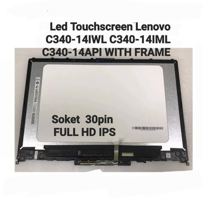 ada Lcd Lenovo Touchscreen Ideapad C340 C340-14IWL C340-14IML C340-API