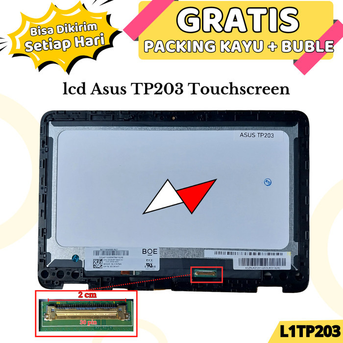 ada LCD Asus Vivobook TP203 TP203M TP203MA TP203N TP203NA Plus Touchscreen