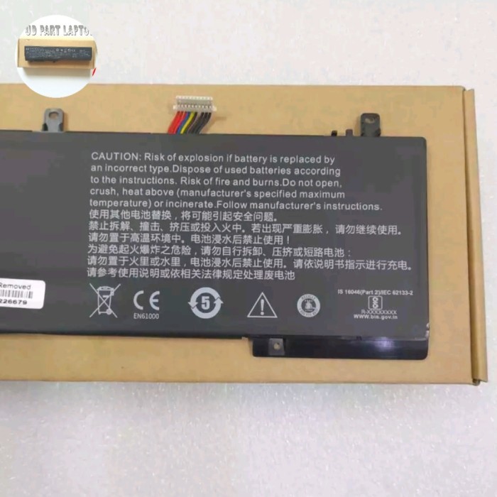 ada Baterai Battery Laptop Infinix Inbook X1 X1 Pro i3 i5 i7 537077-3SBattery 537077-3S 11.4V