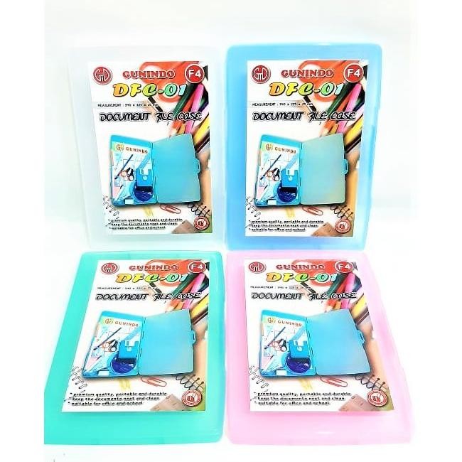

FILE CASE DOKUMEN DFC-001 GUNINDO F4 FOLIO MAP HARD CASE TAS TENTENG
