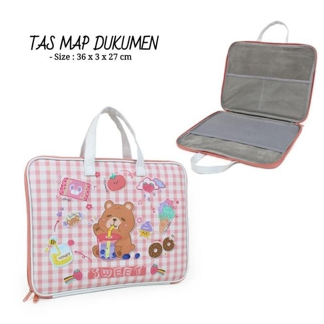 

[SLS99] TAS DOKUMEN AGENDA COVER KARAKTER LUCU AGENDA ANAK - TAS SWEET BEAR