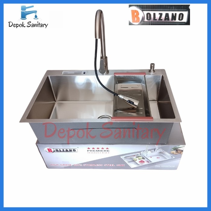 Termurah Kitchen Sink Stainless Sus 304 Bolzano 8050 Venice / Bak Cuci Piring