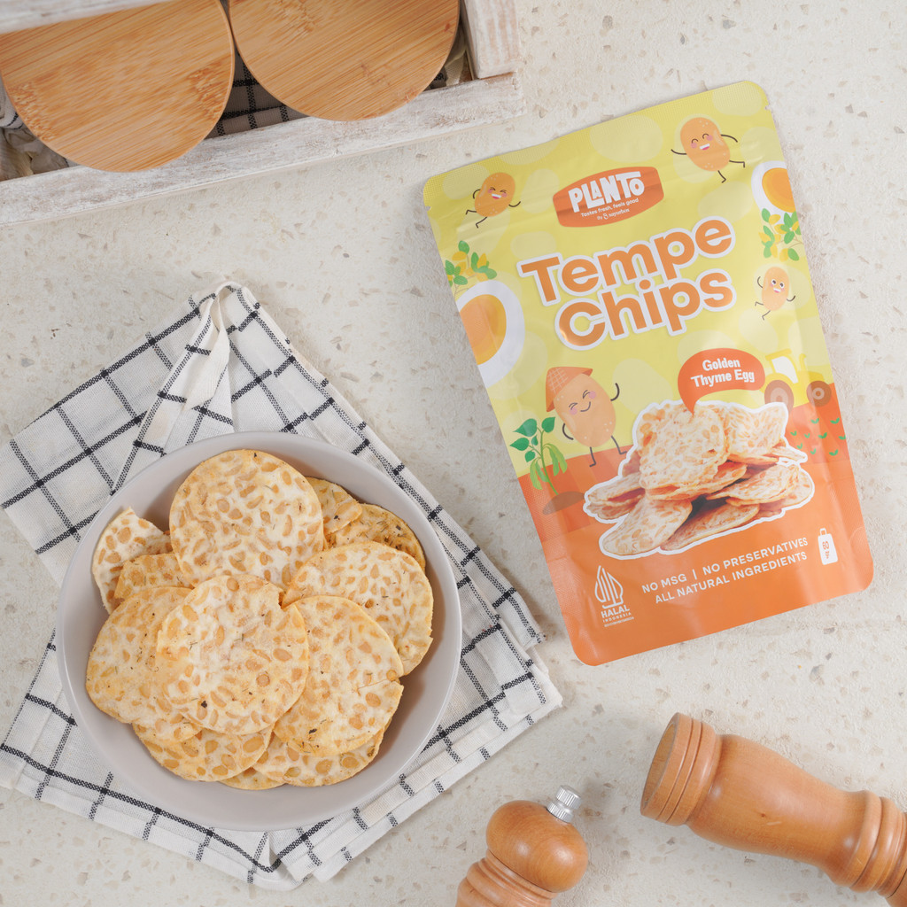 

Planto Tempe Chips Golden Thyme Egg Non MSG 60 gram
