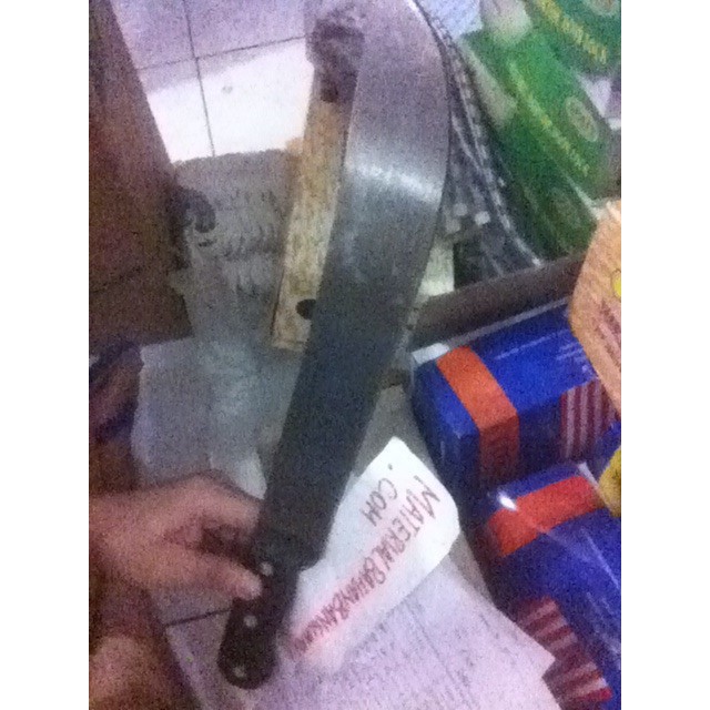 parang besi pedang hutan tebu 12 inch