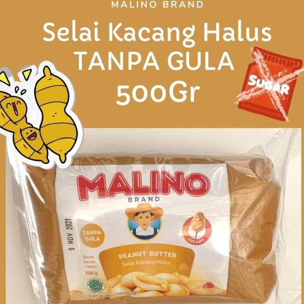 

Selai Kacang Halus Peanut Butter Creamy Tanpa Gula 500Gr- Malino Brand