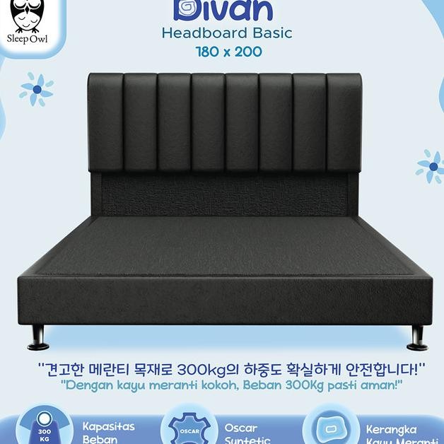 Dipan Divan Sandaran Untuk Springbed Atau Kasur (180X200)-Boston