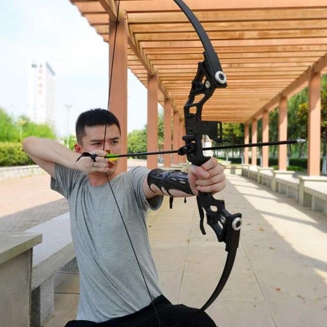 Profesional Busur Panah Hunting Archery Bow 30-45 LBS TEB