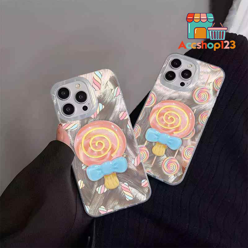SS1013 SOFTCASE CASE SILIKON POPSOCKET CANDY LOLILOP COMPATIBLE FOR OPPO A1 A1K A3X A3S A6 A6S A7 A8