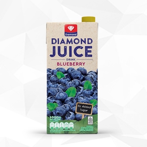 

S19179 DIAMOND BLUEBERRY UNSWEET JUICE 1000 ML KOTAK MAJU BERSAMA