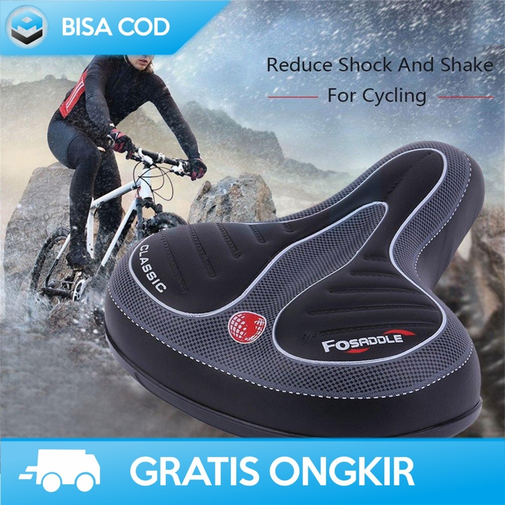 SADEL JOK SEPEDA GUNUNG MTB UNIVERSAL EMPUK LEBAR DRAX COMFORTABLE