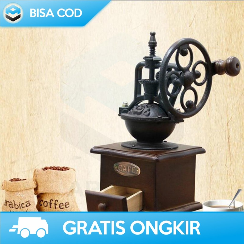 GILINGAN KOPI JADUL COFFEE GRINDER PENGHALUS BIJI KOPI MANUAL CW85532