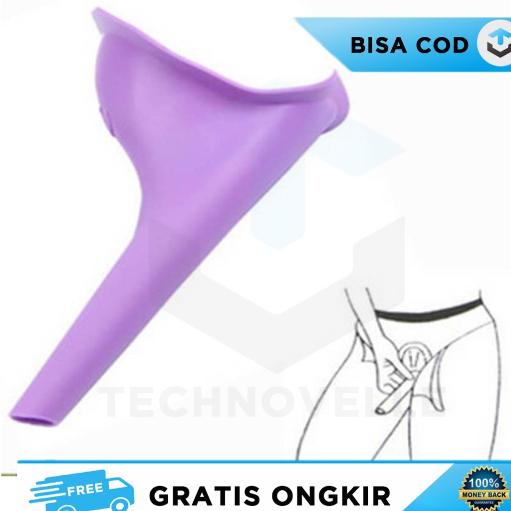 SILIKON ALAT BUANG AIR KECIL WANITA SILIKON PORTABLE TRAVEL CAMPING