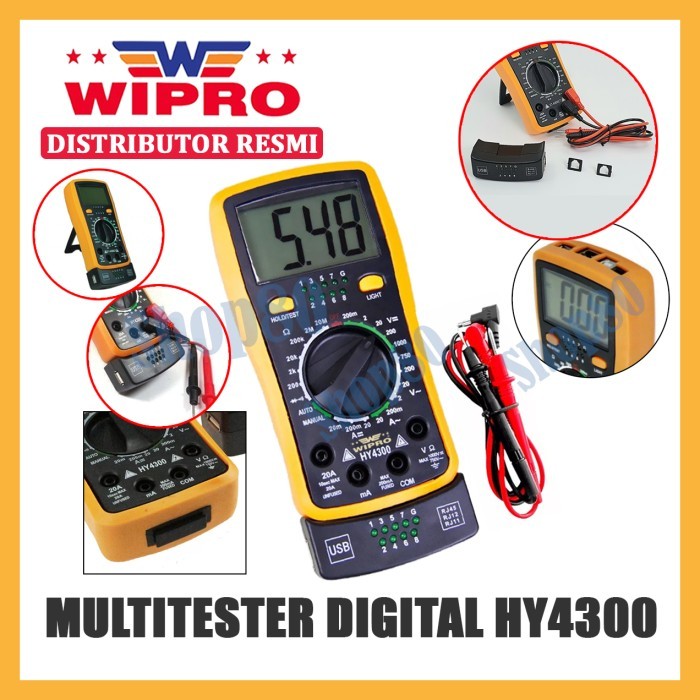 NEW Wipro Multitester DIgital Avometer Multimeter Multi Tester HY4300