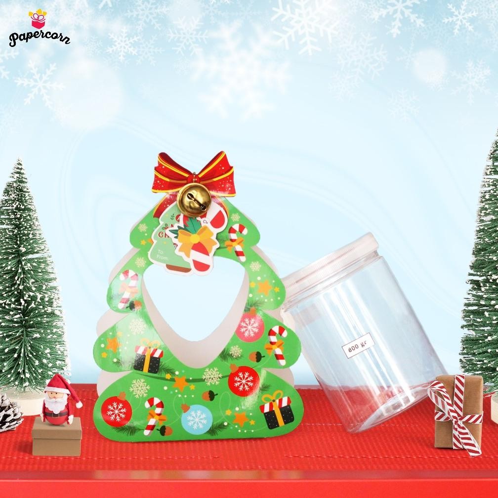 

10 Pcs Box Natal - Christmas Tree 1 Toples Uk 15X9X22 Cm Stok Baru