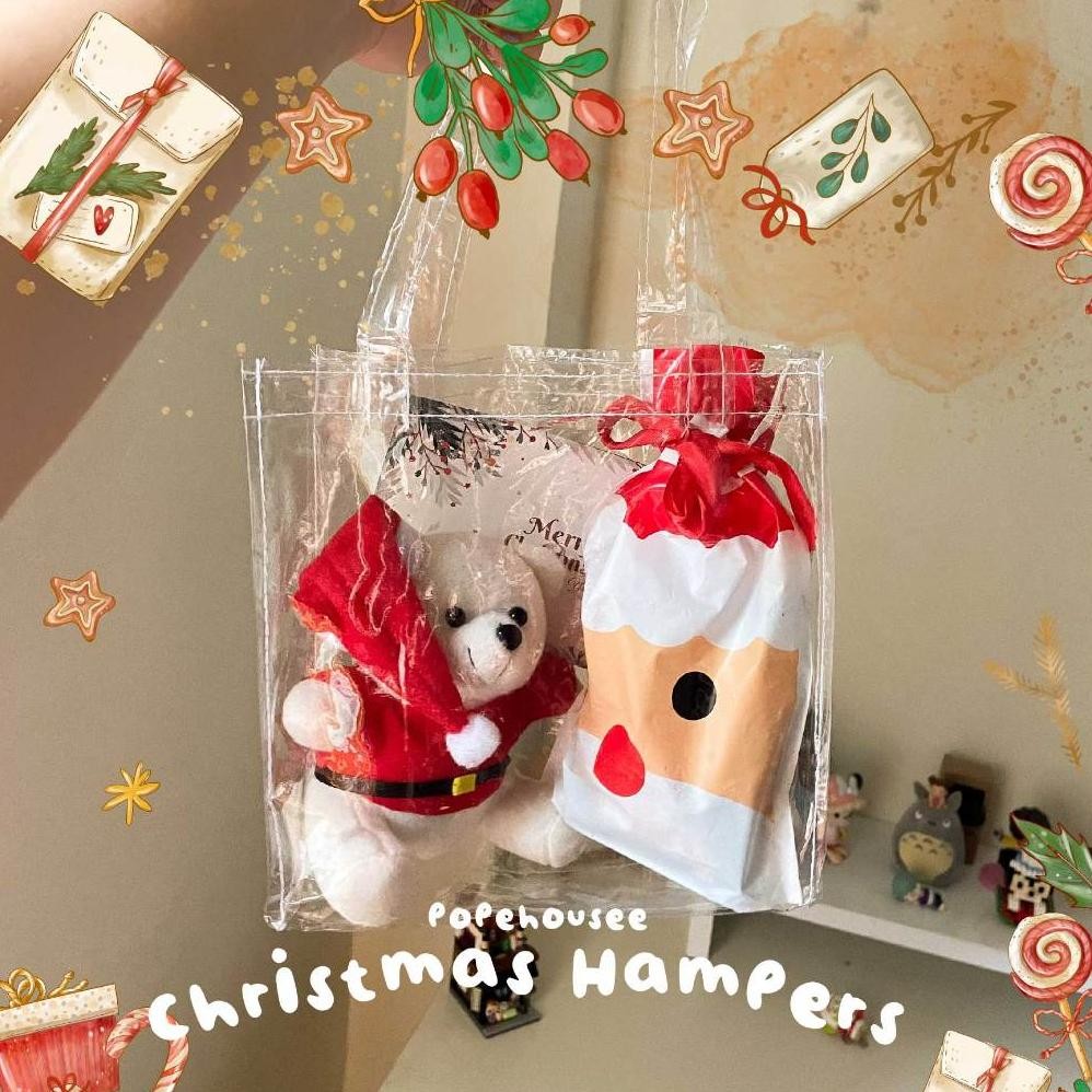 

Hampers Natal Santa Claus Christmas Gift Decoration Giftbox Tas Bag Snack Souvenir Sinterklas Krismes Day Terlaris