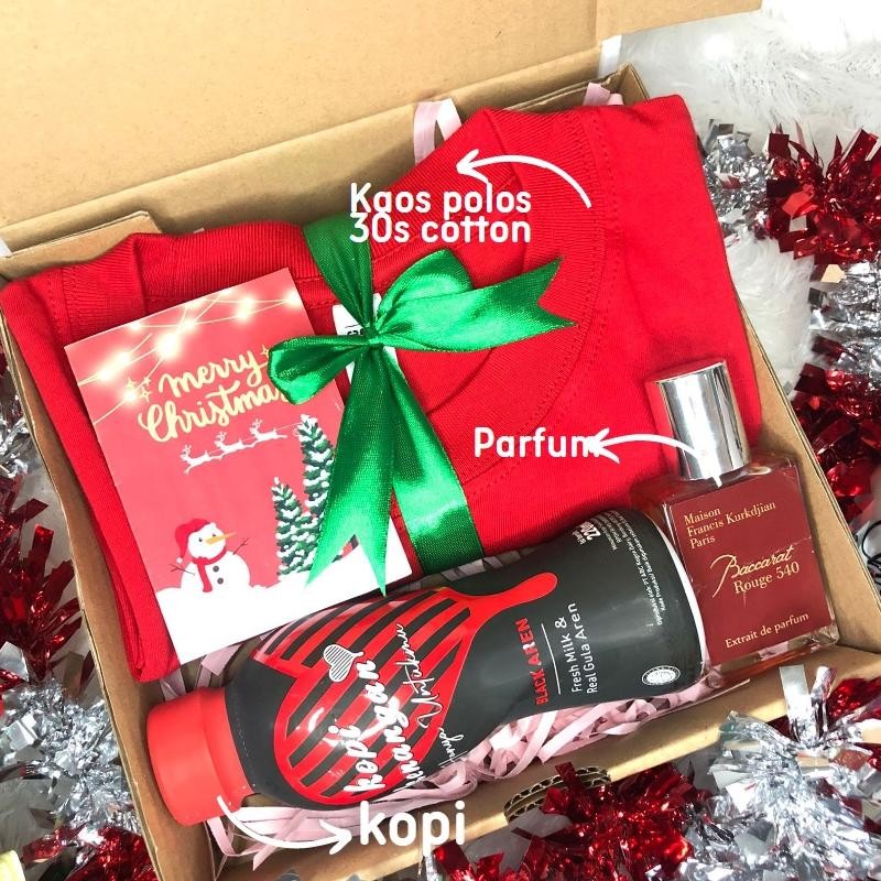 

Hampers Natal Kado Natal Hadiah Giftbox Kaos Parfum Murah Terjangkau Indah Untuk Pacar Sahabat Doi Teman Orang Tua Kekasih Ready
