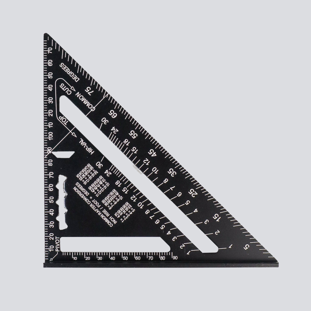 

VKTECH Penggaris Siku Mistar Triangle Ruler Aluminium 7 Inch - A10D01