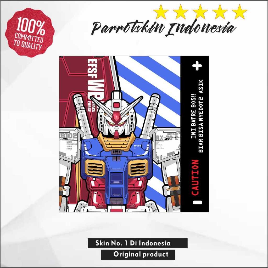 

*Promo* Warp Batre 18650 21700 Gundam Edition Vynyl Wrap Stiker Garskin Case Custom Order