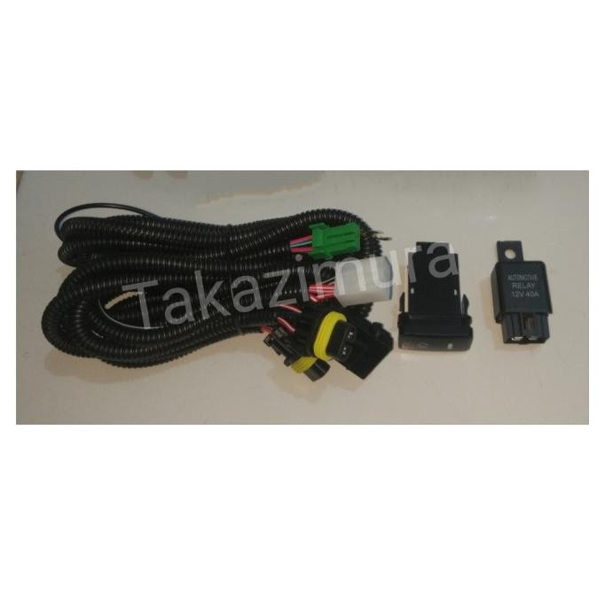 Kabel set foglamp Relay dan Sakral Lampu Mobil all new Avanza / Xenia