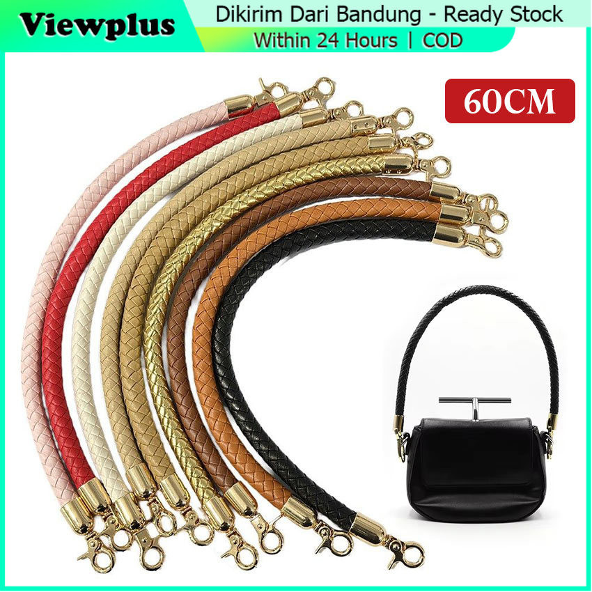 Gagang Tas Kepang Rajut Kulit Ukuran 60Cm - Handle Tas Rajut Kulit - Tali Tas Kepang