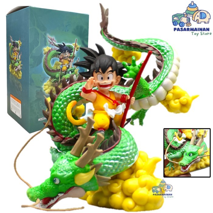 Action figure Dragon Ball Son Goku Shenron Naga Miniatur pajangan koleksi Dragon Ball