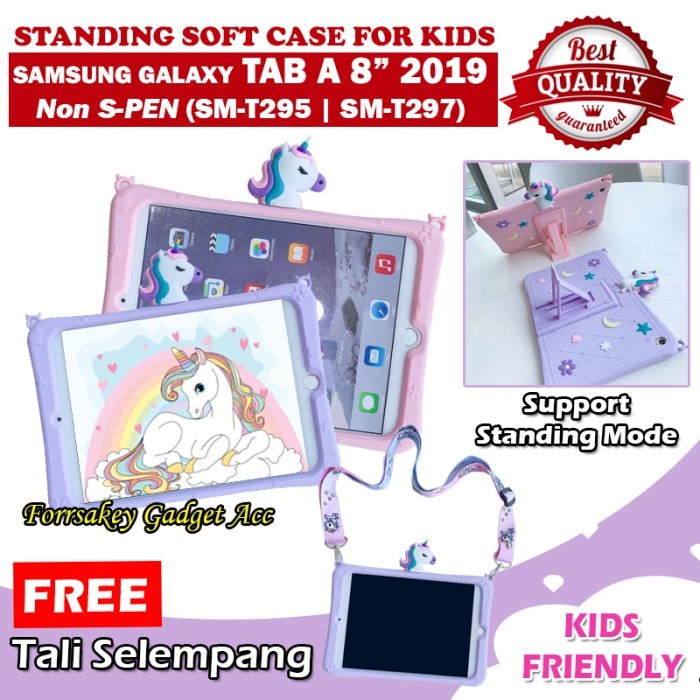 Samsung Tab A 8 A8 8.0 2019 T295 Kids Soft Case Casing Cover Anak Lucu