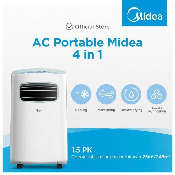 Buruan beli] AC PORTABLE MIDEA 1.5PK MPF212CRN1 MIDEA AC PORTABLE 1.5PK MPF212CRN1