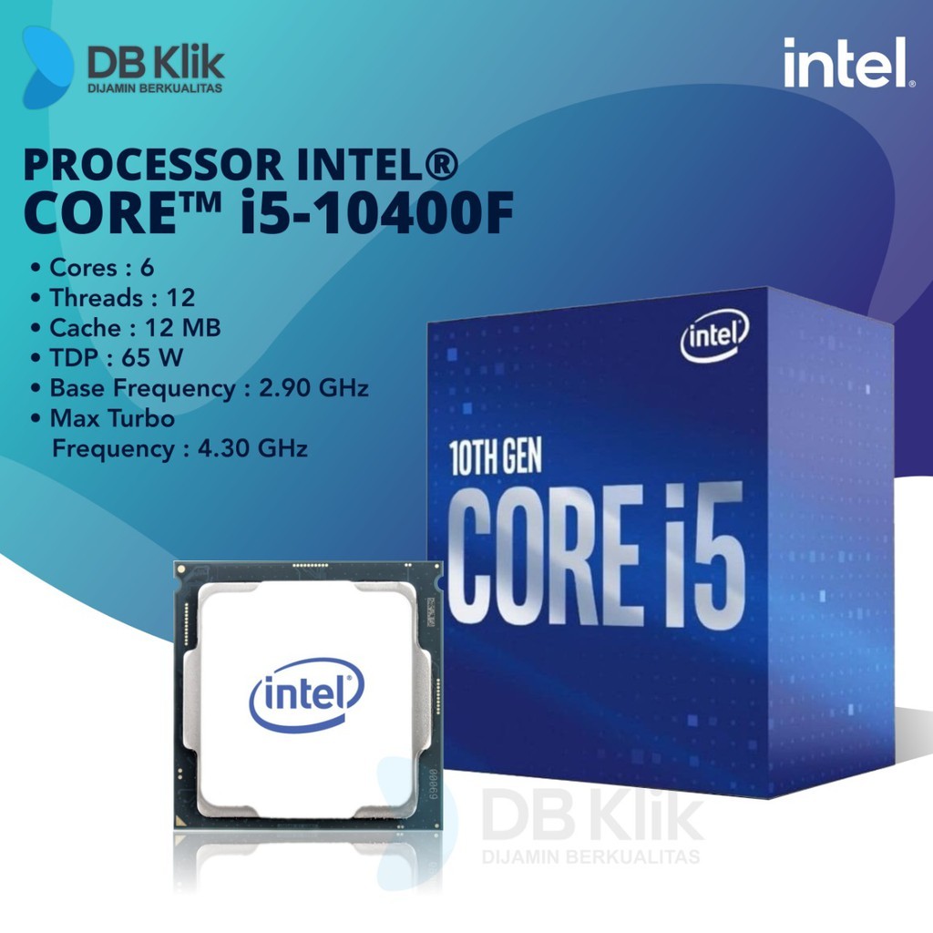 Intel Processor Core I5-10400F Box - Core I5 10400F Lga 1200