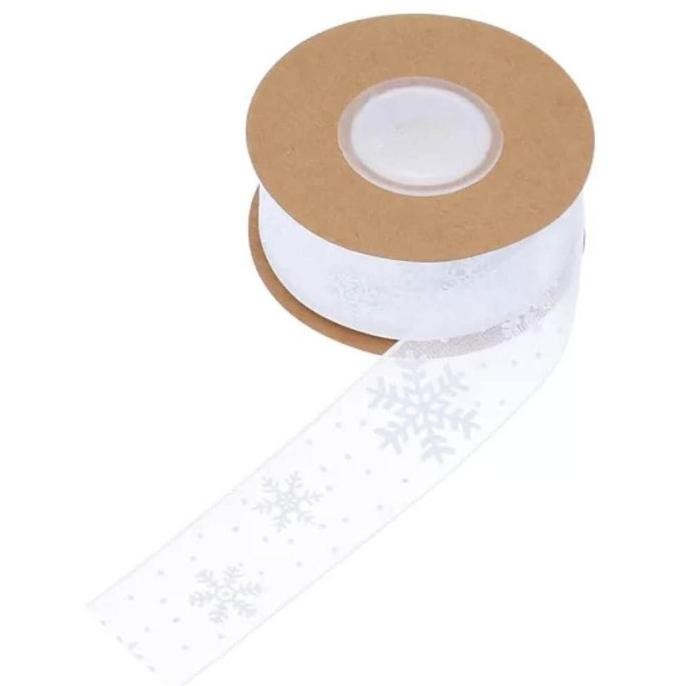 ~~~~~] 5 Meter Pita Lace Snowflake Natal - Ribbon Frozen Christmas PS104