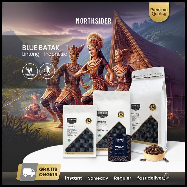 

Northsider Kopi Arabika Lintong Blue Batak Semiwashed Coffee