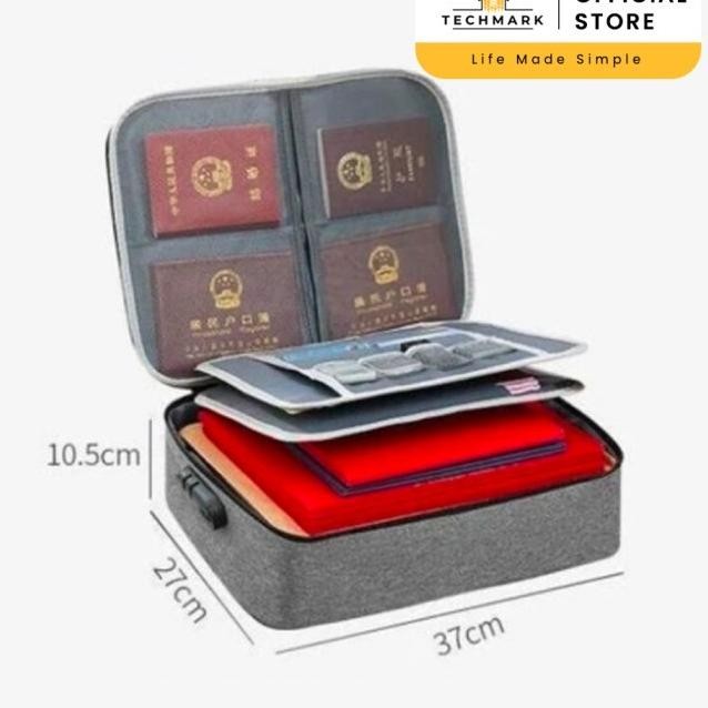 

[TYK4] TAS DOKUMEN TRAVEL BAG DOCUMENT STORAGE BOX WITH SAFETY NUMBER LOCK